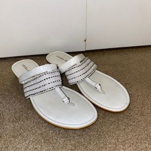 Laura Ashley “Alice” Embellished Thong Sandals